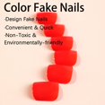 thumbnail image 3 of Ongles de Pieds Rouges Pressés, Faux Ongles Carrés pour Pieds, Faux Ongles de Pieds Rouges, Ongles de Pieds Pressés Brillants, 12 Tailles, 24 Pcs, 3 of 4