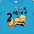 thumbnail image 4 of Inktastic Two and Digging It Bulldozer 2nd Birthday Boys or Girls Baby T-Shirt, 4 of 5
