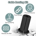thumbnail image 4 of Yazoeia 4PCS Cable Routing Kit for Ethernet Cable, 1 Inch Rubber Wall Hole Cable Feed Through Bushings, Ethernet Cable Grommet Compatible with Cable Under 7mm (Black) CJC912-186501, 4 of 9