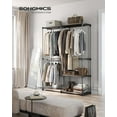 thumbnail image 2 of SONGMICS Portable Closet, Freestanding Closet Organizer, Clothes Rack with Shelves, Hanging Rods, Storage Organizer, for Cloakroom, Bedroom, 54.3 x 16.9 x 71.7 Inches, Taupe, 2 of 6