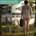 thumbnail image 5 of TEAFIRST Lightweight Camping Chair with Adjustable Height, Portable Folding Chairsfor Outdoor Black, 5 of 8