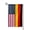 Square, variant on Garden Flag German America Flag Double Sided Small Yard Holiday Garden Flag for Outside Decor 12.5x18 Inch Square