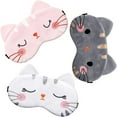 thumbnail image 1 of 3 lindos antifaz para dormir a través de la cara de perro gato antifaz divertido animal antifaz para dormir suave ligero antifaz para dormir antifaz para gato antifaz para mujer JAMW Sencillez, 1 of 5