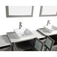 thumbnail image 3 of Vanity Art VA3130-84G 84 in. Double Sink Bathroom Vanity Set, Gray, 3 of 5