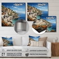 thumbnail image 4 of Designart "Azure Coastline Charming Village in Spain II" Nautical & Beach Metal Art Living Room, 4 of 5