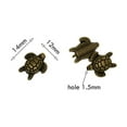 thumbnail image 3 of 50 Piezas de de Tortuga con Agujero de Aleación para Collares, Pulseras, Aretes y Otros Accesorios de Moda, 3 of 9