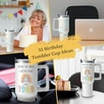 thumbnail image 5 of Happy 56th Birthday Gifts for Woman Her Mom- 56 Years Old Birthday Gifts Idea Turning 56 Gifts for Women - Fifty-six Birthday Tumbler 40oz（1969 White）, 5 of 6