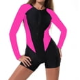 thumbnail image 5 of Bixock Tankini Swimsuits for Women,One Piece Swimsuits for Women,Swimsuits for Women Long Sleeve Protection Guard Zip Closure Surf Swimsuit Swimsuits, 5 of 6