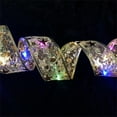 thumbnail image 4 of Christmas Tree with Decorations and Lights Christmas Decoration Led Ribbon Lights Christmas Tree Ornaments Diy Lace Bow String Lights Decoration Light Up Outdoor Christmas Decorations, 4 of 8