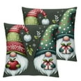 thumbnail image 2 of Ulloord Christmas Pillow Covers Christmas Gift Throw Pillow Case Green Red Seasonal Holiday Cushion Case Decorative Cushion Cover for Home Couch Sofa, 2 of 6