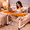 Bedside Computer Desk- Orange, variant on Adjustable Height Mobile Laptop Table with Wheels, Bedside Computer Desk, Sofa Side Table for Bedroom, Dorm, Home Office