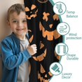 thumbnail image 3 of Blackout Kids Curtains,Black Halloween Pumpkin Faces Childrens Insulated Curtains Set Of 2,Bedroom Essentials,Toddler Room Decor 52"x63", 3 of 5
