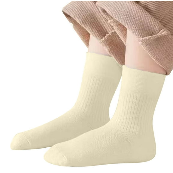 Posijego 5 Pairs Socks for Kids Boys Girls Ankle Socks Toddler School Uniform Dress Socks Casual Cotton Socks 0-14 Years