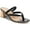 Black Smooth Stack, variant on Womens Winnie Braided Slip On Slide Sandals