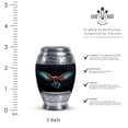 thumbnail image 2 of Small Eagle Spreading Wings Black Background Urn For Ashes Adult Female & Male - Urns For Ashes Adult Mother - Urn Keepsake Human Ashes - Small Urns For Human Ashes (Size - 3inch, 2Pcs), 2 of 5