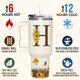 thumbnail image 3 of Vaso SUFAVN con diseño de girasoles con monograma, 1,2 L, para mujer, 3 of 7