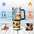 thumbnail image 4 of Sunflowers 40 OZ Tumbler Cup with Lid and Straw for Water Iced Tea Coffee Smoothie and More, 4 of 7