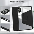 thumbnail image 4 of elitegadget Case for Xiaomi Redmi Pad Pro 2024 12.1" Tablet - 360 Degree Rotation Protective Stand Clear Back Cover Case (Black), 4 of 4