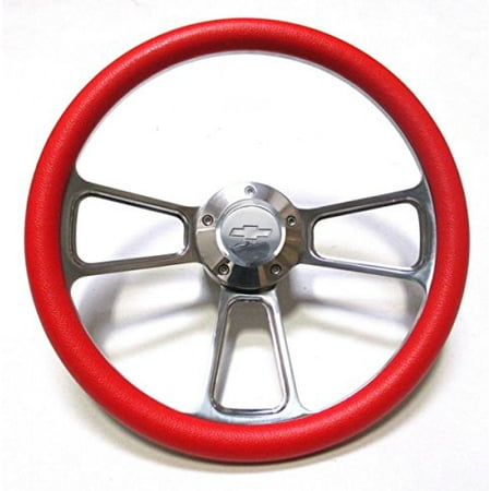 1974 - 1994 Chevy C/K Series Pick-Up Truck Red Steering Wheel   Billet