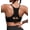 Black, variant on SHARICCA Womens Sport Bra High Impact Cross Back Workout Yoga Wireless Bra