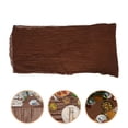 thumbnail image 2 of Camino de mesa de gasa bohemio plisado de 35x118 pulgadas, camino de mesa rústico largo romántico para decoración de mesa de fiesta de despedida de soltera, 5 uds., 2 of 6