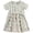 Green, variant on Toddler Girls' Houndstooth Plaid Dress, Short Sleeve Sunflower Embroidery A-Line Dress, Summer Casual Party Princess Dress for Kids,6-7 Years