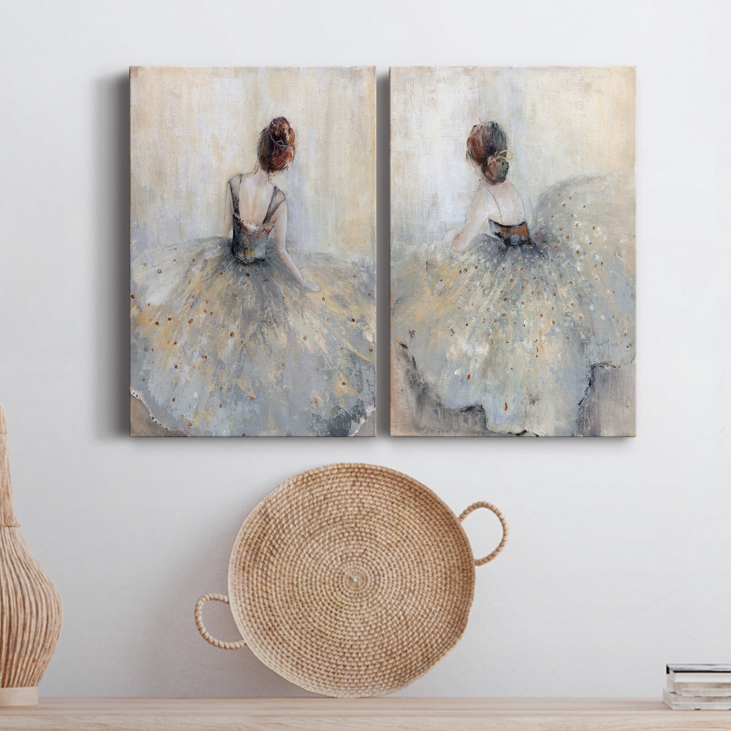 Beautiful Contemplation Premium Gallery Wrapped Canvas - Ready to Hang - Set of 2 - 12 x 18 Each