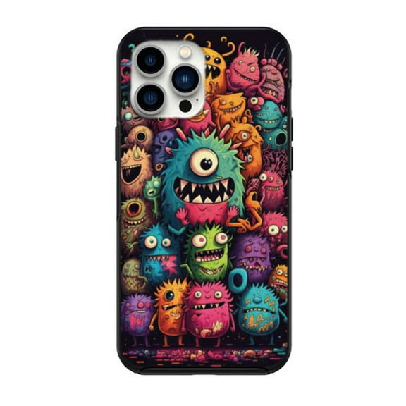 Cute Emotional Monsters Case for iPhone 14 14 pro 14pro max 13 12 11 Pro Max Case iPhone 13 12 Mini XS Max XR 6 7 Plus 8 Plus