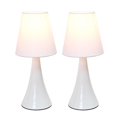 thumbnail image 4 of Simples Conceptions Valencia Couleurs 2 Pack Mini lampe de table tactile avec abat-jour en tissu, blanc, 4 of 9