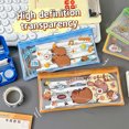 thumbnail image 3 of Large Capacity Transparent Pencil Pouch Capibala Transparent Stationery Pouch Multi-functional Stationery Storage Supplies 1, 3 of 5