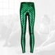 thumbnail image 3 of Leggings elegantes y sexys de escamas de pez para mujer (talla L, verde), 3 of 5