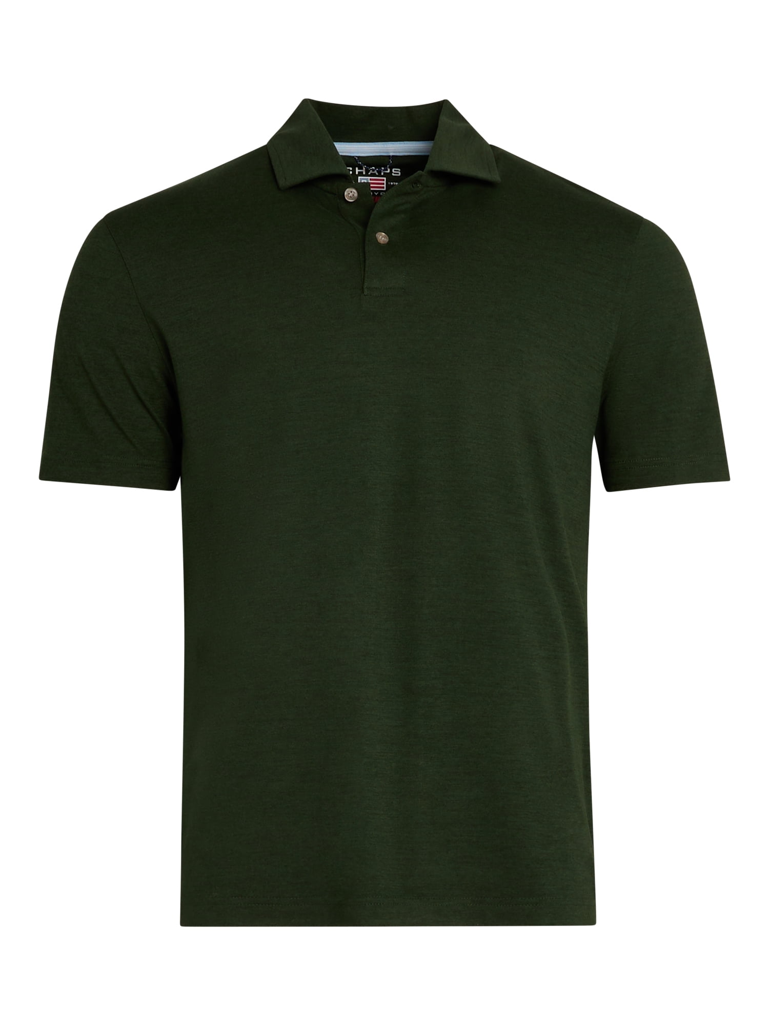 Chaps Men's and Big Men's Short Sleeve Performance Solid Polo Shirt, Sizes S-3XL
