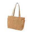 thumbnail image 2 of Bolso tote para mujer, multiusos, regalo, bolso de mano informal para el trabajo, playa, las y los viajes. Caqui, 2 of 8