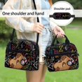 thumbnail image 5 of HUIACONG Reusable Lunch Bag for Hiking, Aluminum Film Adjustable Strap Thermal Tote, Capybara Math Print, Built to Last Durable Insulated Lunch Tote for Picnic, 5 of 10