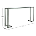 thumbnail image 4 of Safavieh  Couture Benji Acrylic Console Table - Black - 60" W x 10" L x 30" H, 4 of 5