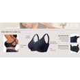 thumbnail image 6 of MINTREUS Womens Wireless Bras V Mesh Comfortable Bralette Supportive Tshirt Bra No Underwire Seamless Push Up, 6 of 8