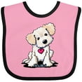 thumbnail image 3 of Inktastic Cream Doodle Pup Boys or Girls Baby Bib, 3 of 4