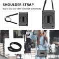 thumbnail image 5 of Shockproof Case for Samsung Galaxy Tab A8 10.5" SM-X200 X205 X207, Military Grade Protection Rotating Stand Hand Strap Shoulder Strap Kids Friendly Bumper Rugged Case for Galaxy Tab A8 10.5",Black, 5 of 8