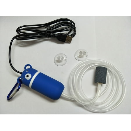 

Kidlove Oxygen Pump Silent Flushing Portable Small Aerobic Machine + Suction Cups + USB Power Cord