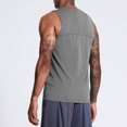 thumbnail image 4 of pstuiky Camisetas interiores de tirantes para hombre, Camiseta deportiva corta sin mangas con cuello redondo y elástica de color liso para hombre Chaleco para hombre m, 4 of 6