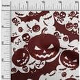 thumbnail image 2 of oneOone Georgette Viscose Brown Fabric Halloween Quilting Supplies Print Sewing Fabric By The Yard 42 Inch Wide, 2 of 4