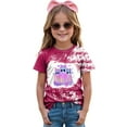 thumbnail image 2 of HCNTES Toddler Halloween Shirt Baby Boy Girl Cute Ghost Tshirt Pumpkin Short Sleeve Tee Top Kids Spooky Season Fall Outfit(R400-Hot Pink,7-8 Years), 2 of 4
