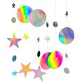 thumbnail image 2 of Guirnalda de papel de estrellaadornos para fiesta de cumpleañosdecoración de boda DIY (estrella redonda) Ndcxsfigh Nuevos Originales, 2 of 9