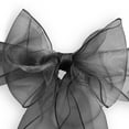 thumbnail image 3 of Lann's Linens - 100 Elegant Organza Wedding/Party Chair Cover Sashes/Bows - Ribbon Tie Back Sash - Black, 3 of 4