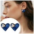 thumbnail image 2 of SUSHANG Earrings Blue Drops of Oil Love Earrings Pure Silver Needle Earrings Temperament Earrings, 2 of 8
