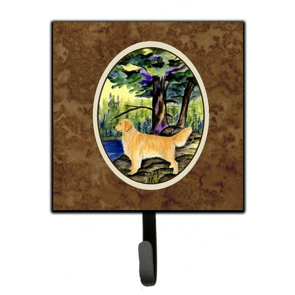 Caroline's Treasures SS8426SH4 Golden Retriever Leash or Key Holder, Single Hook, multicolor