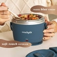 thumbnail image 5 of Crock-Pot 20-Ounce Electric Lunch Box, Portable Food Warmer, Faded Blue, Perfect for Travel, Car, On-the-Go, Keeps Food Warm, Spill-Free, Dishwasher-Safe, Ideal Gift for Men and Women, 5 of 7