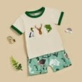 thumbnail image 3 of HCNTES Toddler Baby Boys Summer Clothes /Baseball/ Short Sleeve Crewneck Shirt Tops and Shorts Sets(18-24 Months,Green), 3 of 9