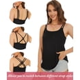 thumbnail image 4 of Vaslanda Women Plus Size Tank Top with Built-in Bra Cup Adjustable Double Straps, 4 of 7
