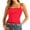 Red, variant on Fgnfyis Camisole Tops for Women Fashionable One Shoulder Sleeveless Camisole Trim Inner Layer Strappy Women's Tops Red S